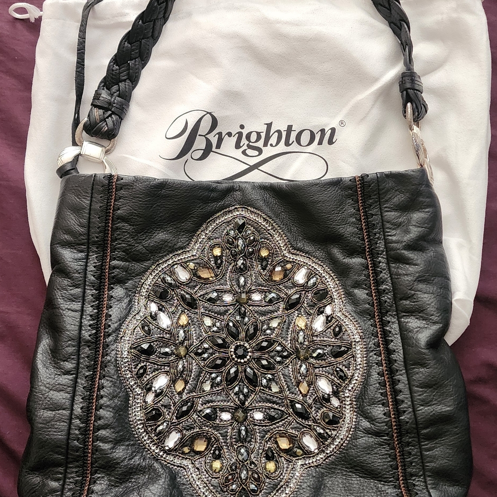 Brighton ANJU Black Embellished Women's Bag